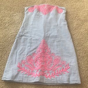 Lilly Pullitzer Strapless Seersucker Dress